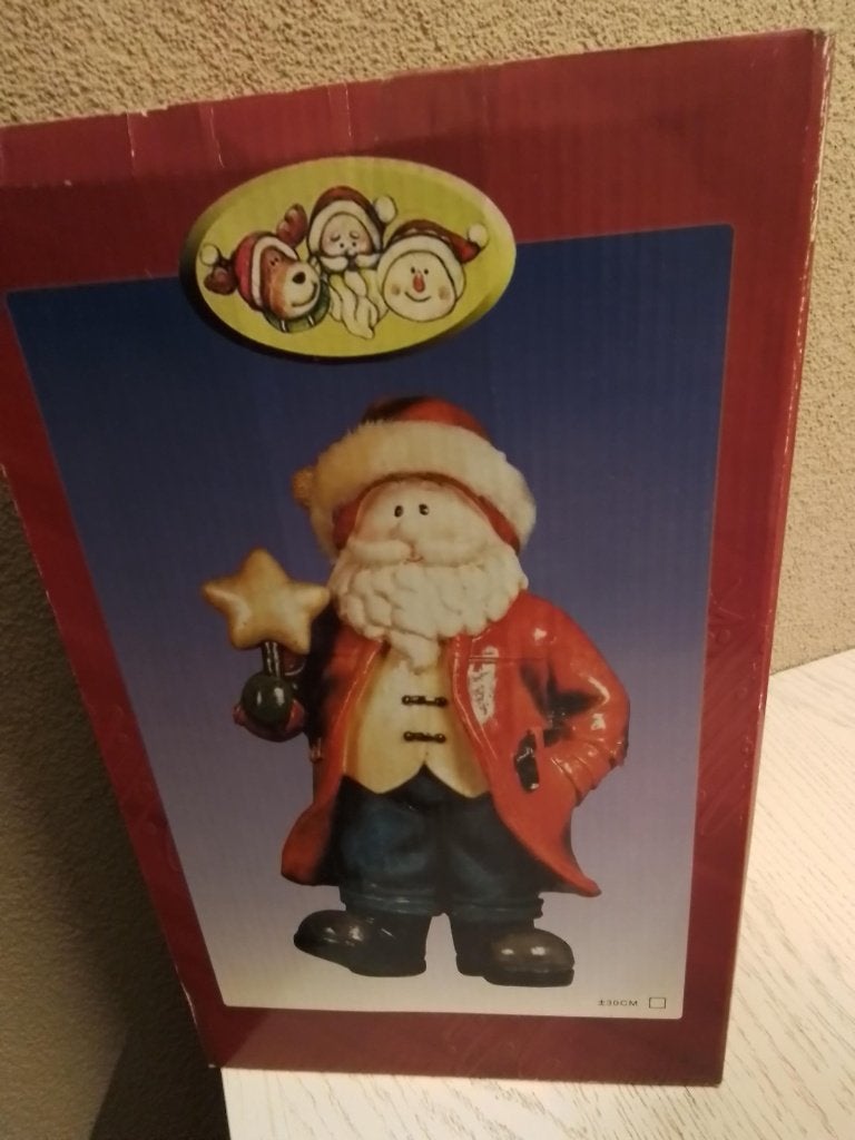 Kerst pop decoratie hoog 22 cm in doos nieuw, Ophalen of Verzenden, Nieuw