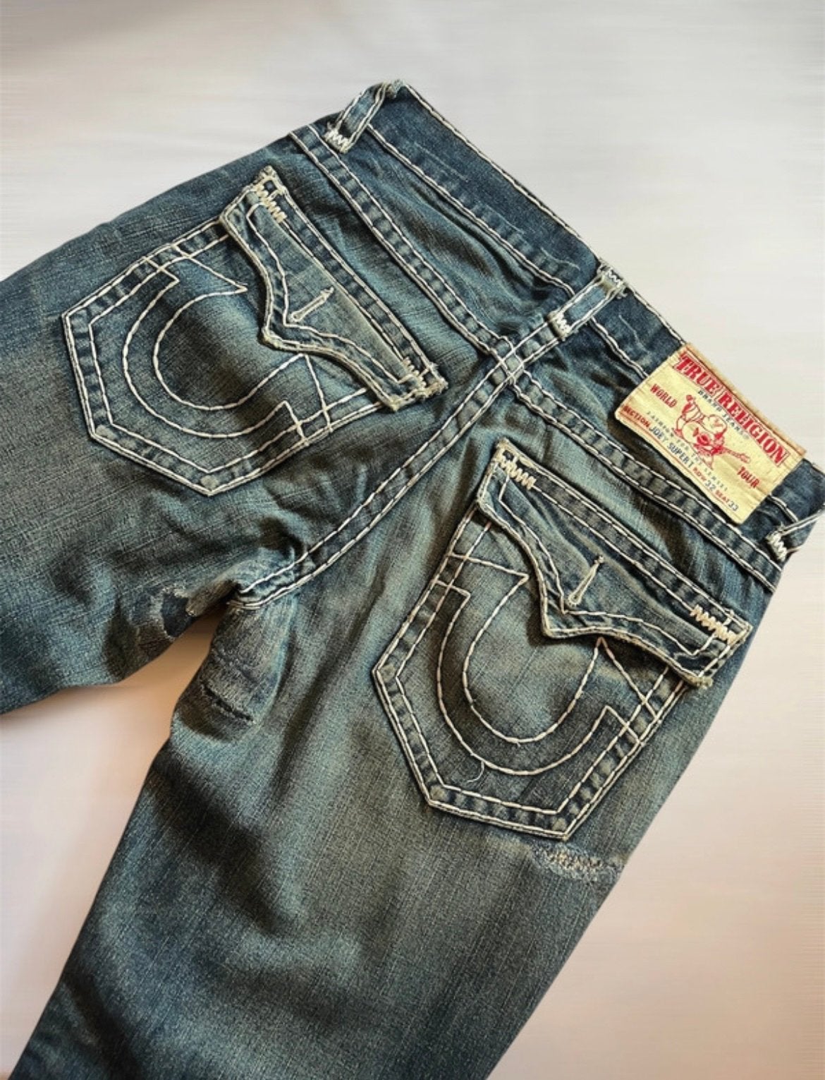 True Religion Jeans - Blauw, W30-W32, Ophalen of Verzenden, Gedragen, Blauw, W30 - W32 (confectie 38/40)