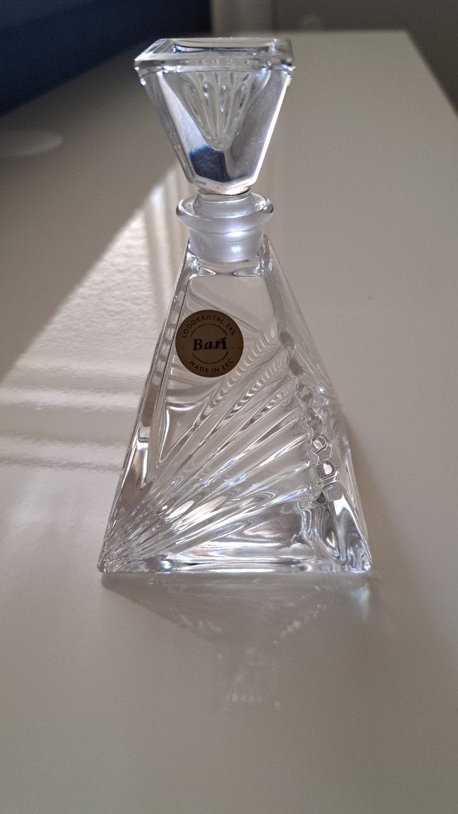 Leuk antiek kristallen parfum flesje, Verzamelen, Ophalen of Verzenden, Nieuw, Parfumfles