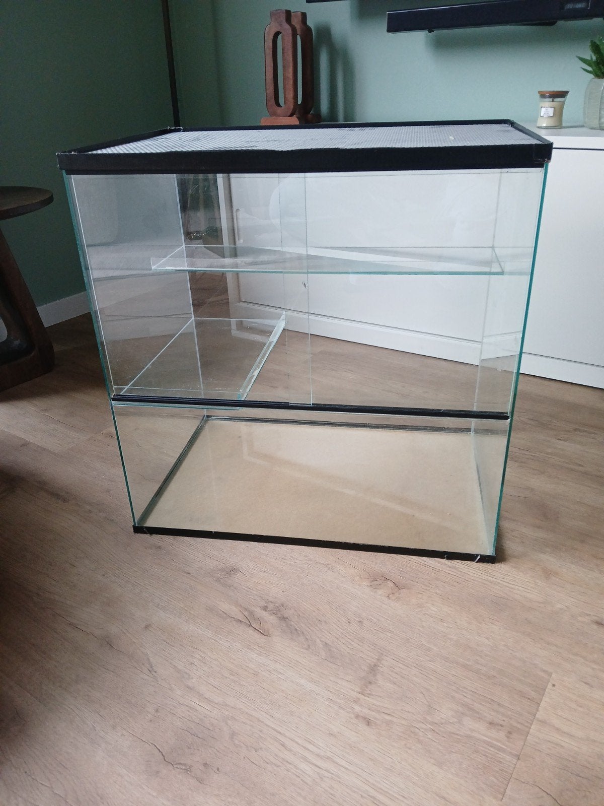 Hamster of Gerbil hok terrarium van glas 60 bij 40 bij 60, Dieren en Toebehoren, Ophalen, Gebruikt, Overige typen, 60 tot 90 cm