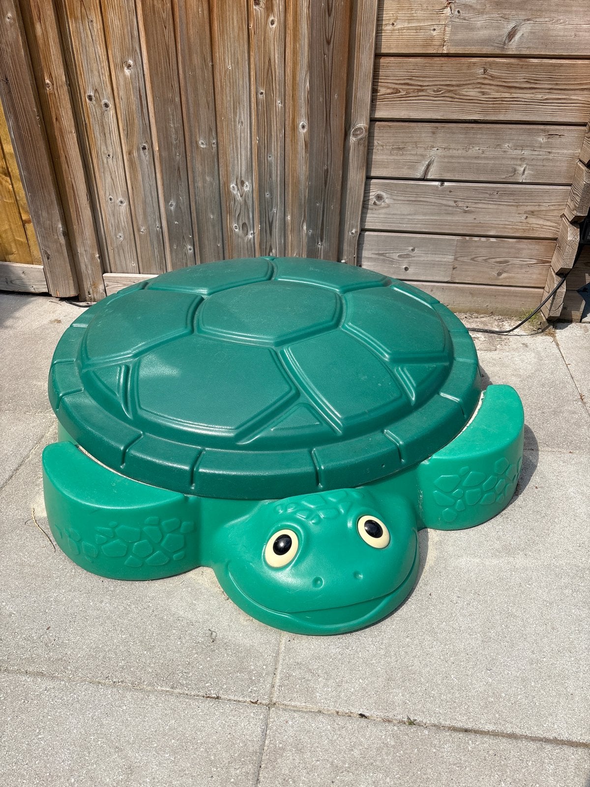 Little Tikes Schildpad Zandbak met Deksel, Ophalen, Gebruikt