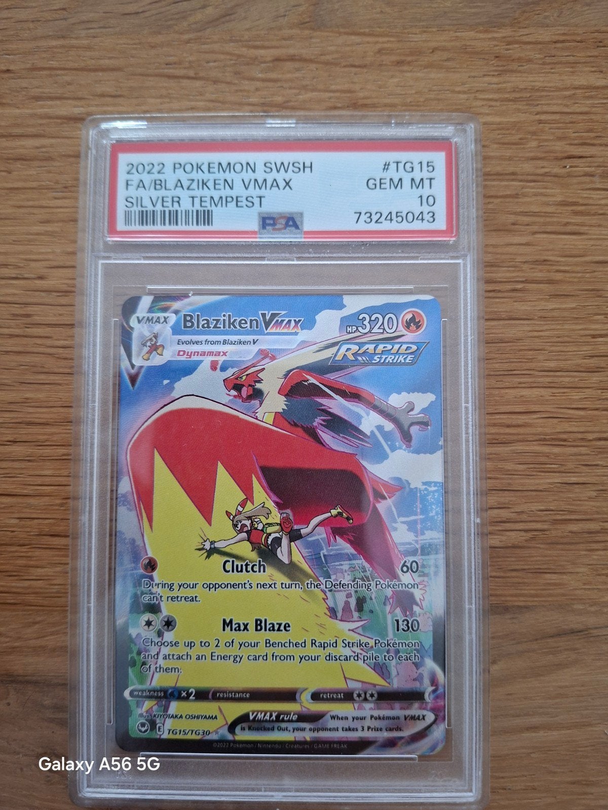 Blaziken VMAX TG15/TG30 PSA 10 Pokémon Kaart Silver Tempest, Ophalen of Verzenden