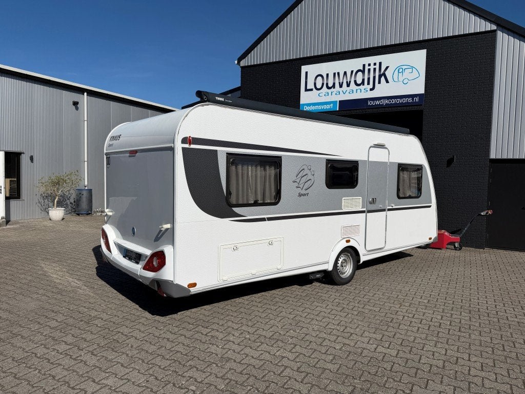 KNAUS Sport 540 UE ’21 (Mover, Enkele Bedden), Caravans en Kamperen, 2 aparte bedden, Rondzit, 7 tot 8 meter, Bedrijf