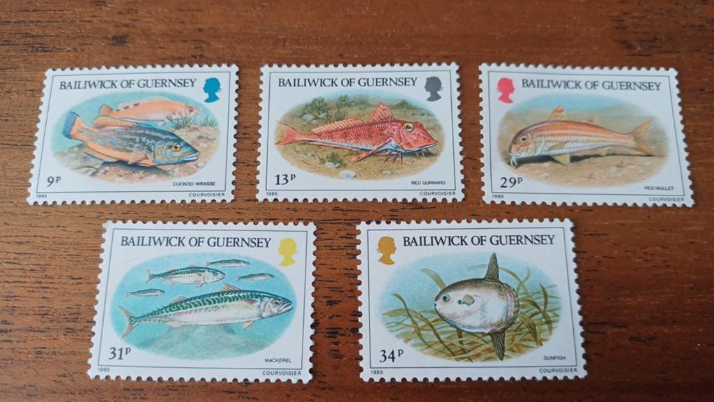 Guernsey,  1985, vissen, Ophalen of Verzenden, Postfris, Dier of Natuur