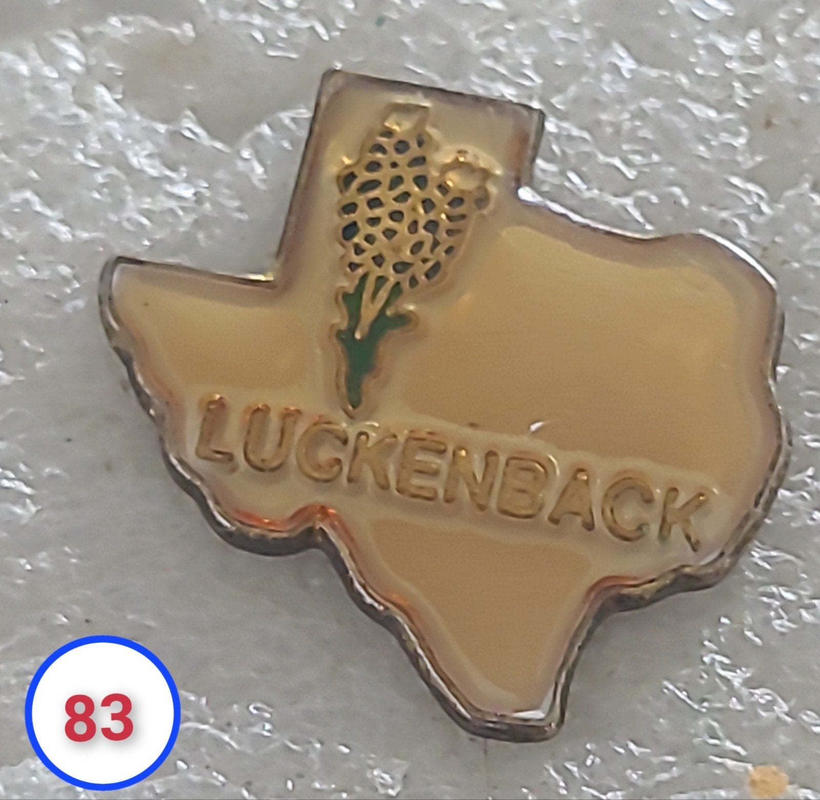 Vintage Luckenbach Texas Pin - Speldje, Verzamelen, Verzenden