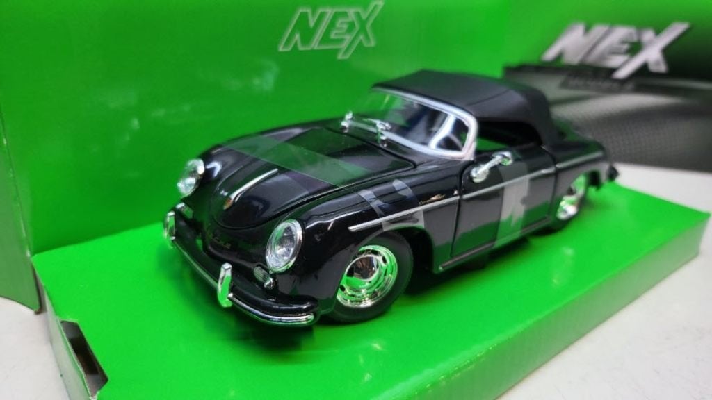 Porsche 356 A Speedster, zwart, Auto, Welly, Welly, Nieuw