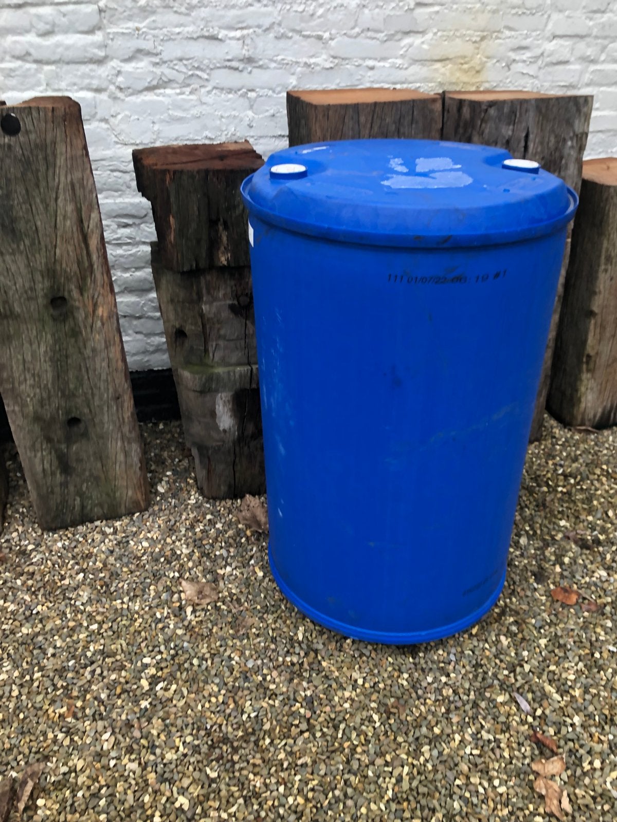 Regenton 200ltr kunststof ton zware kwaliteit gesloten ton, Tuin en Terras, Regentonnen, 150 liter of meer, Ophalen