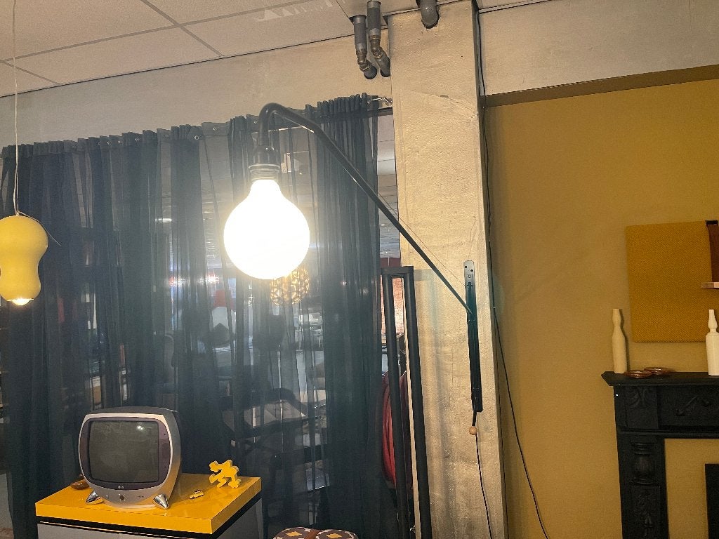 Vitra Potence Wandlamp – Zwart | Jean Prouvé, Ophalen, Zwart, E27 (groot), Zo goed als nieuw