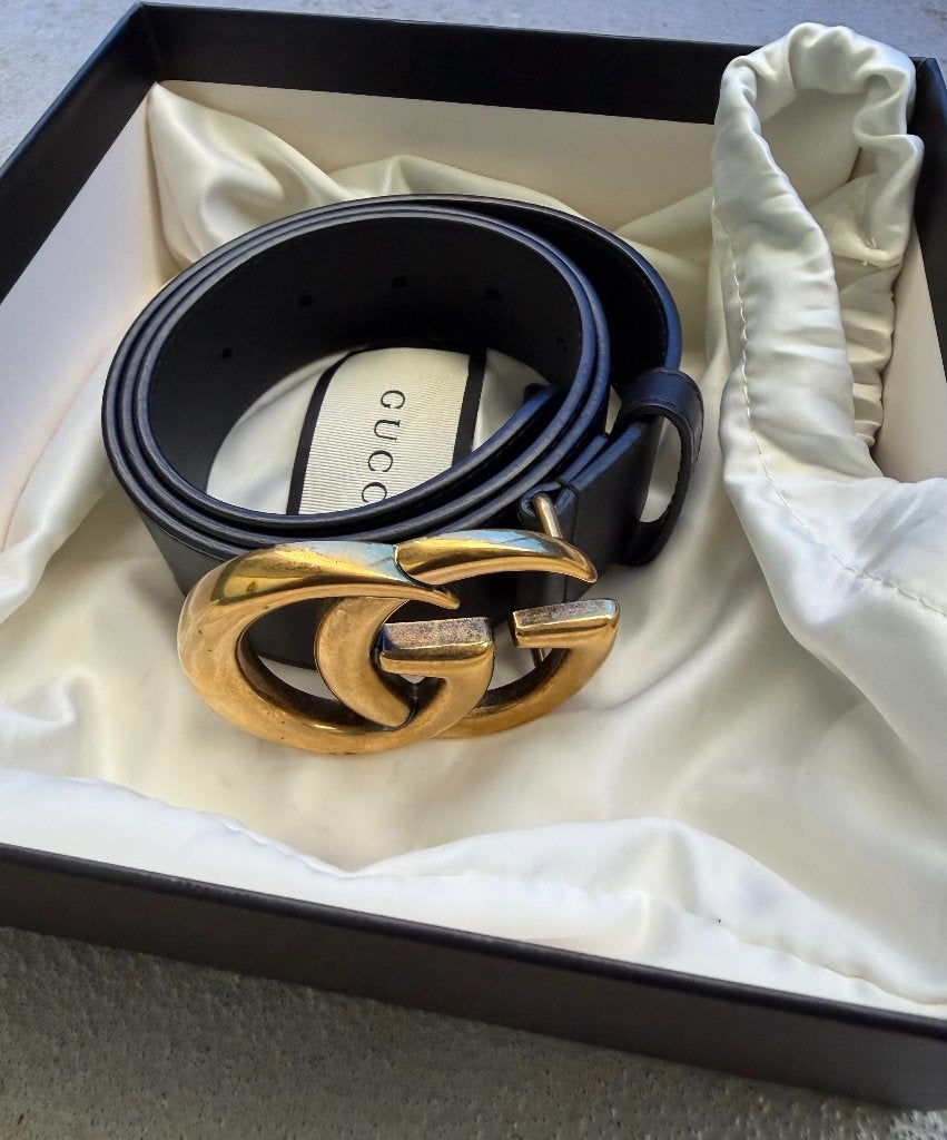 Gucci riem, 80 tot 90 cm, Zwart, Ophalen of Verzenden, Gucci
