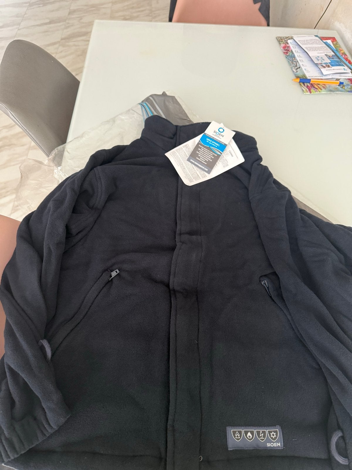 Sioen Zwarte Fleece Jas - Nieuw met labels, Ophalen of Verzenden, Nieuw, Maat 52/54 (L), Zwart