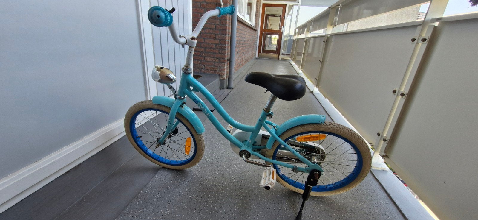 Kinderfiets 18 inch - Blauw, Fietsen en Brommers, Fietsen | Kinderfietsjes, Terugtraprem, Ophalen, 2cycle, 16 tot 20 inch