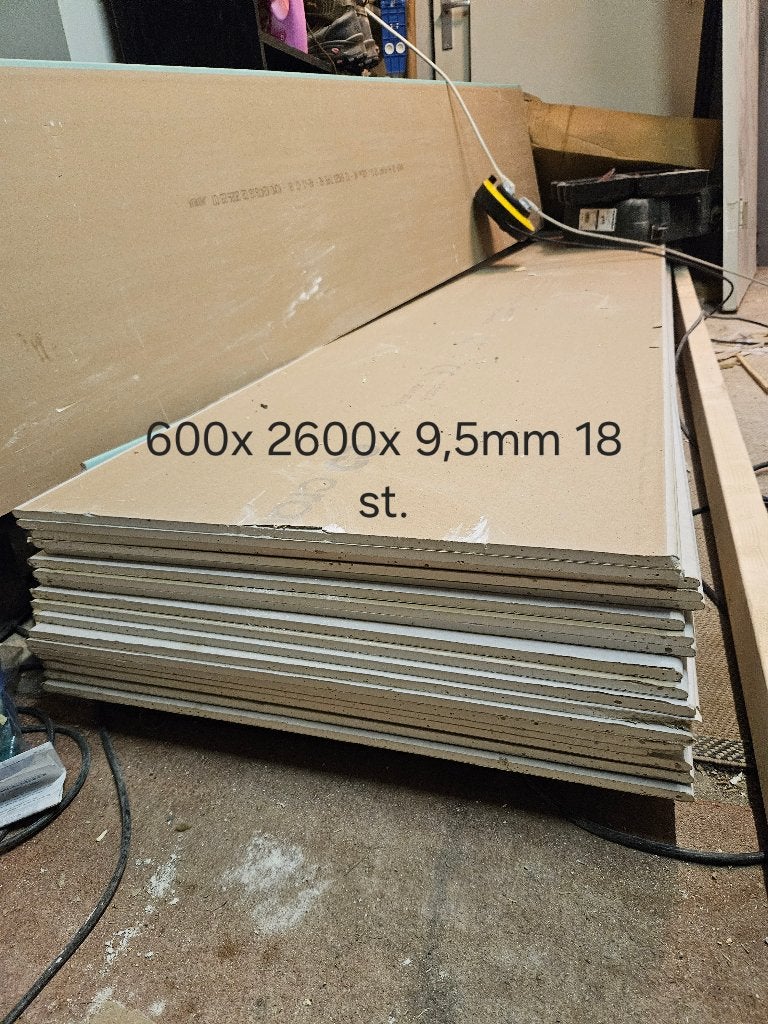 Gipsplaten -600x2600x9,5mm (STD-Grijs) 18st-, Doe-het-zelf en Verbouw, Platen en Panelen, Ophalen, Zo goed als nieuw, Overige materialen