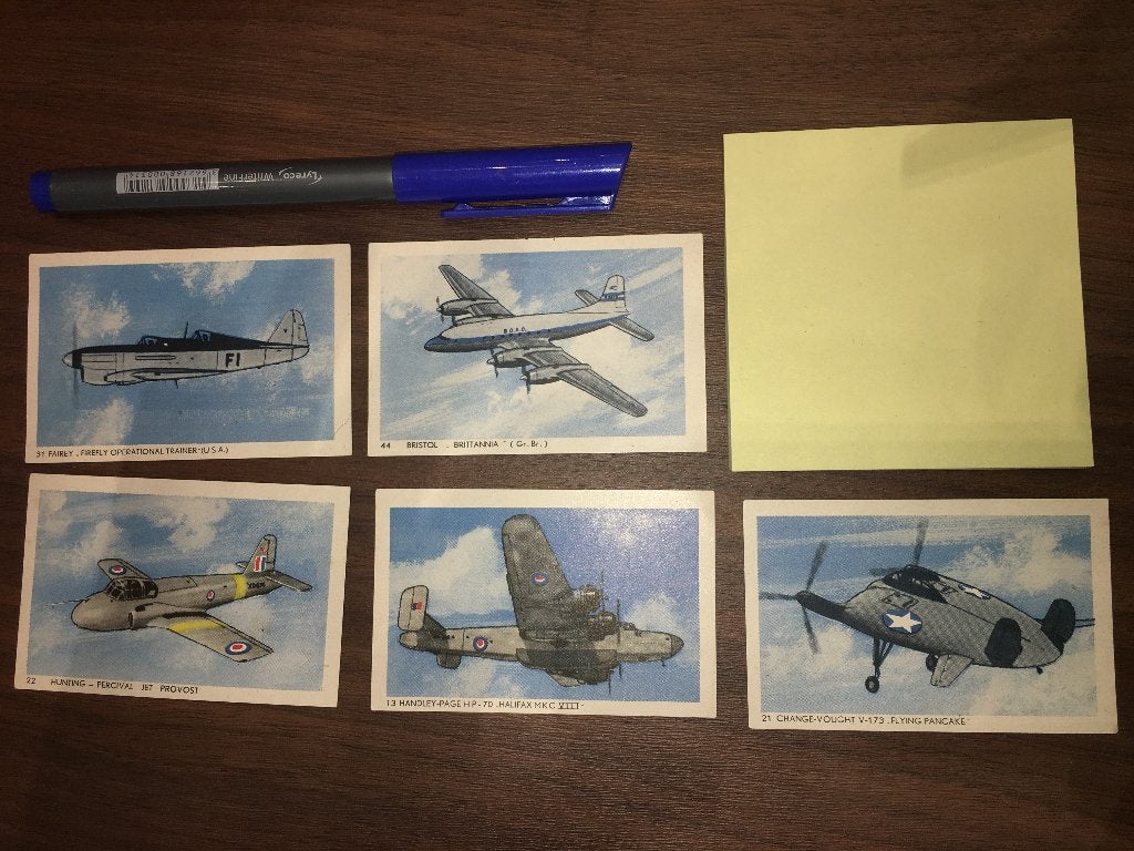 Fairey Firefly Bristol BOAC Hunting Handley Change Vought, Ophalen of Verzenden, Kaart, Foto of Prent