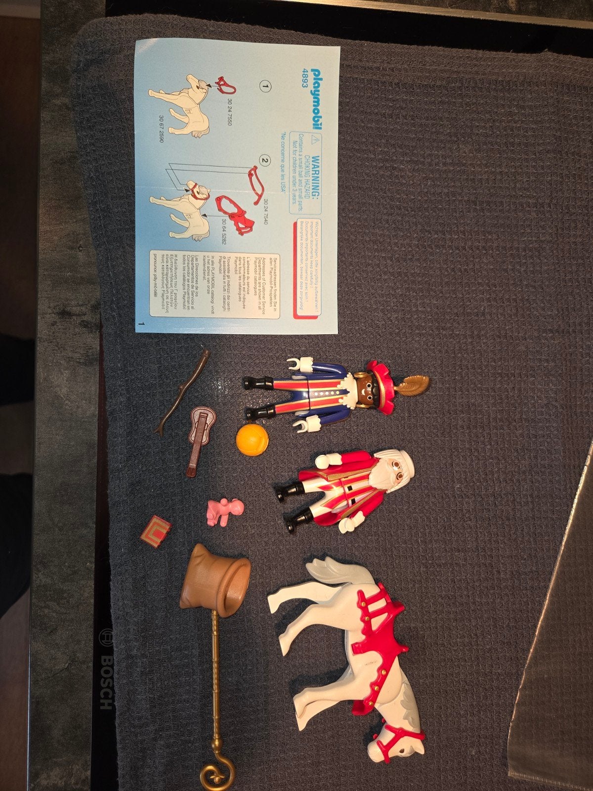 Playmobil sinterklaas en zwarte Piet - set 4893, Kinderen en Baby's, Complete set, Ophalen of Verzenden, Zo goed als nieuw, Figuren