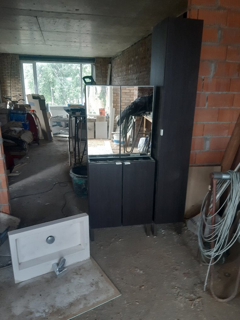 badkamer meubel, Ophalen, (Half)hoge kast, 50 tot 100 cm, Zo goed als nieuw