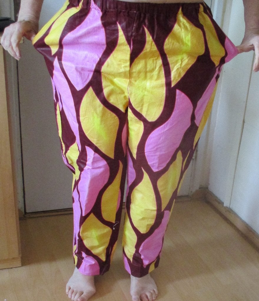 Afrikaanse broek uit Kameroen., door plaatselijke kleermaker, Kleding | Dames, Broeken en Pantalons, Overige kleuren, Maat 46/48 (XL) of groter