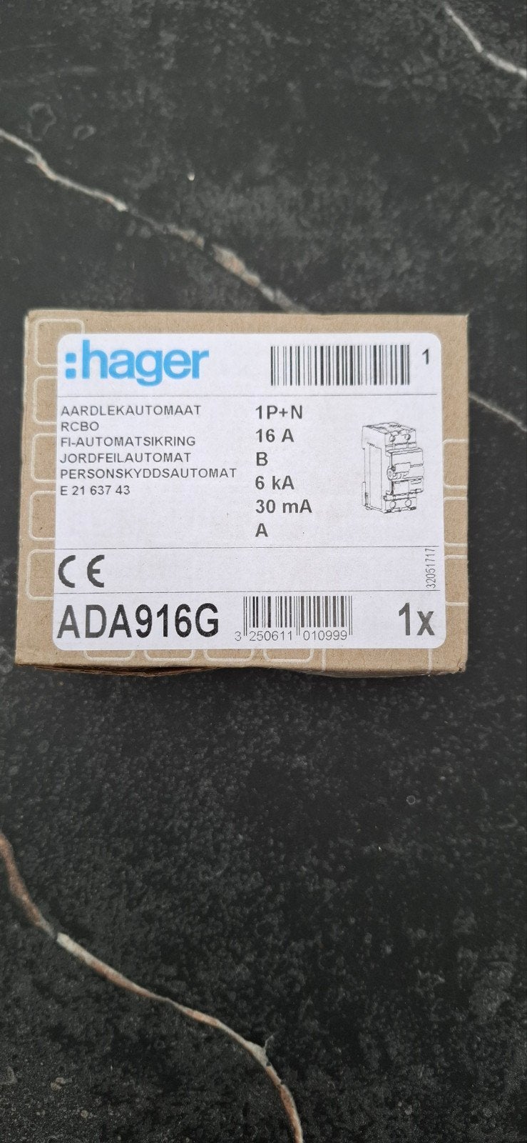 diverse Hager spullen te koop Nieuw!, Ophalen of Verzenden, Nieuw, Hager, Aardlekschakelaar