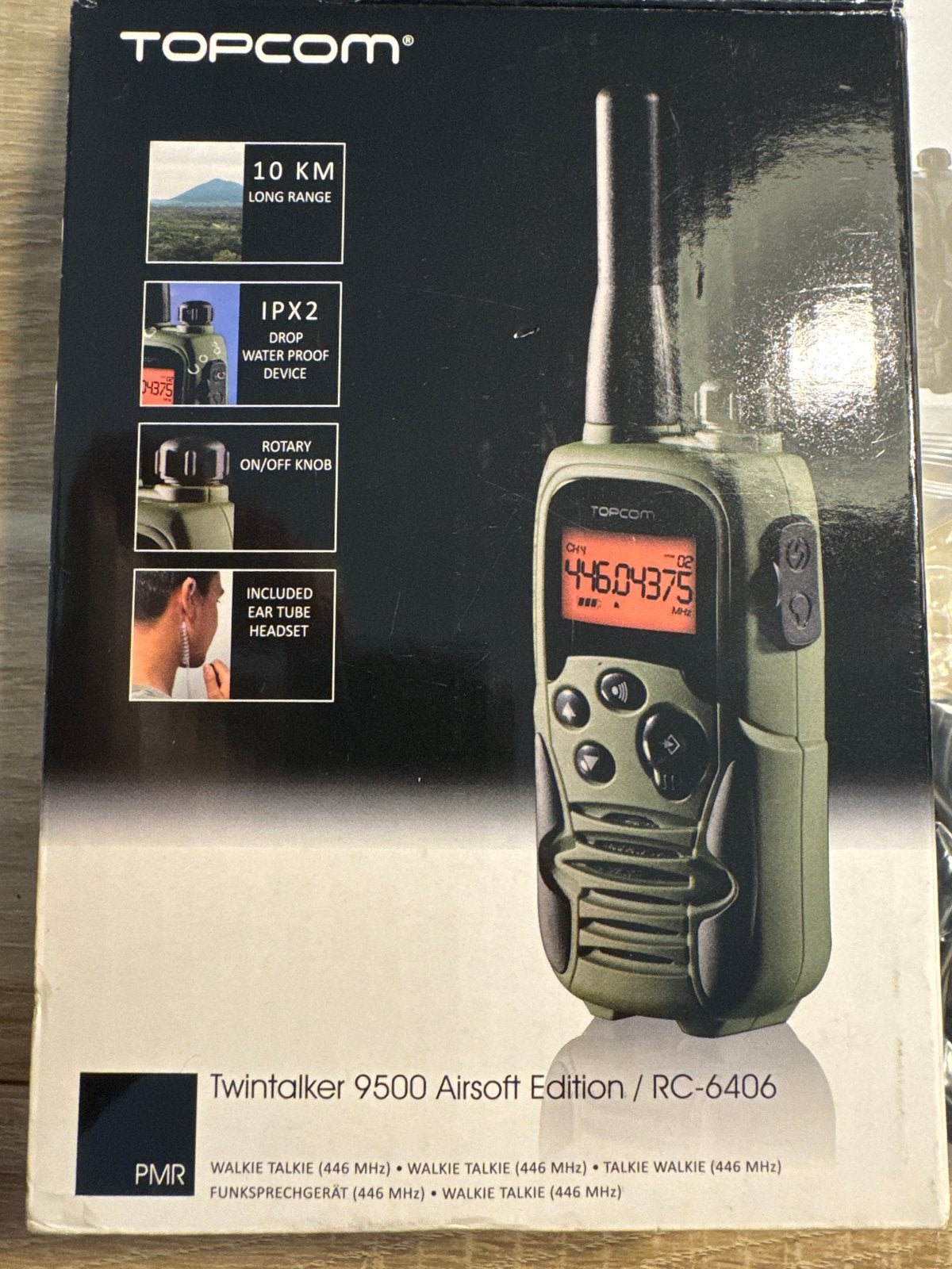 Topcom Twintalker 9500 Airsoft Edition Walkie-Talkie, Telecommunicatie, Portofoons en Walkie-talkies, Nieuw, Portofoon of Walkie-talkie