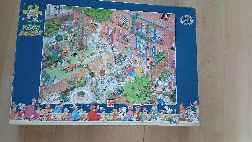 JAN VAN HAASTEREN PUZZELS 1500 STUKJES, Ophalen of Verzenden, 500 t/m 1500 stukjes, Zo goed als nieuw, Legpuzzel