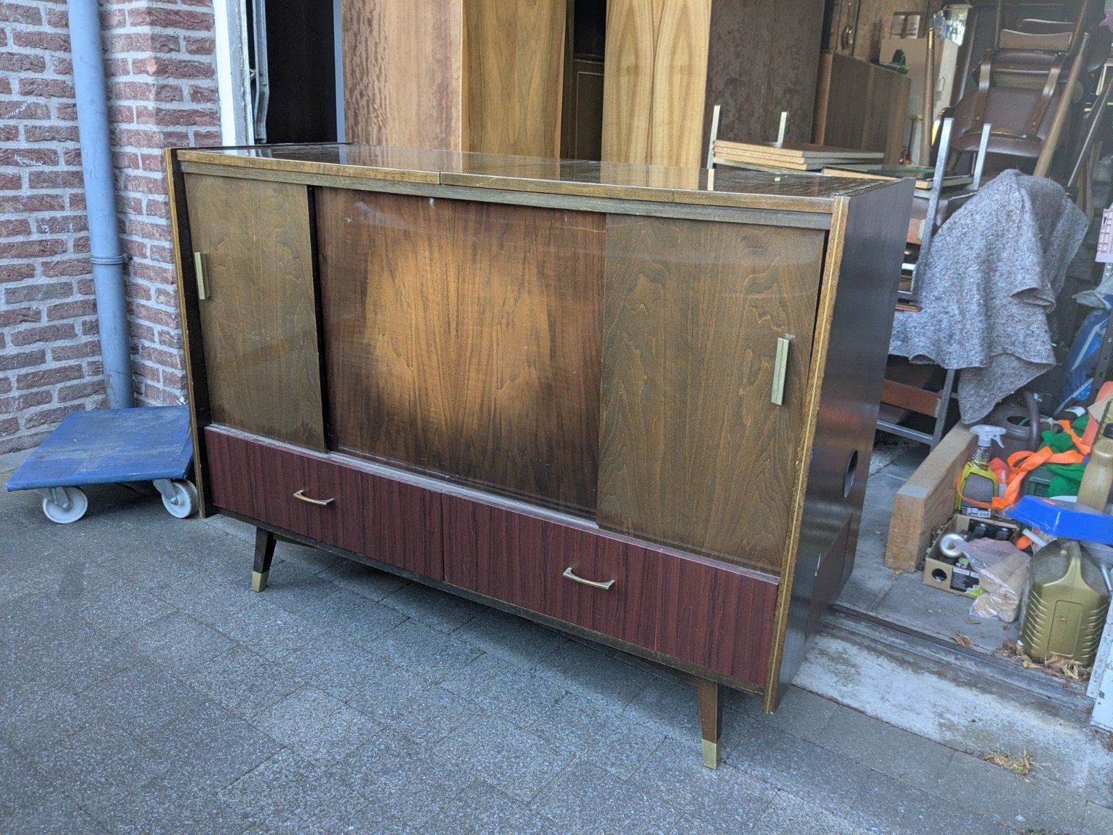 vintage sideboard kast dressoir audiomeubel, Ophalen of Verzenden