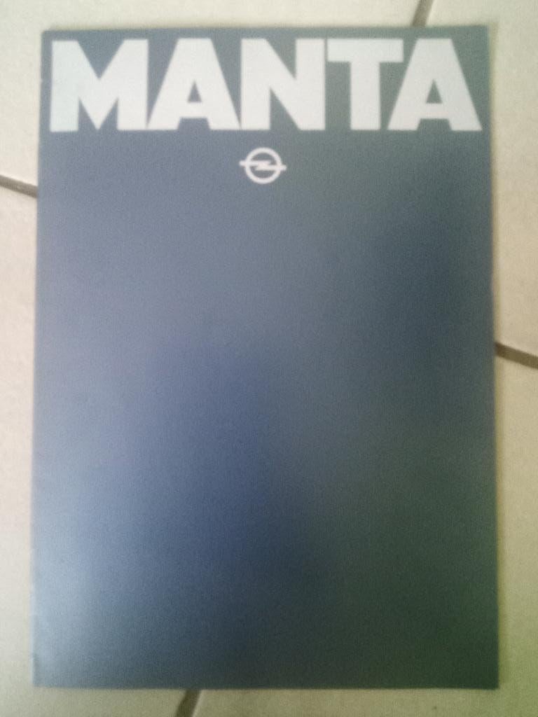 Manta  opel Folder, Boeken, Auto's | Folders en Tijdschriften, Ophalen of Verzenden, Zo goed als nieuw, Opel