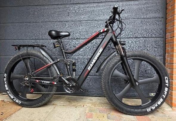 RANDRIDE YX90M powerfull Fat E-Bike, 26” MountainBike, Fietsen en Brommers, Elektrische fietsen, Zo goed als nieuw, Minder dan 47 cm