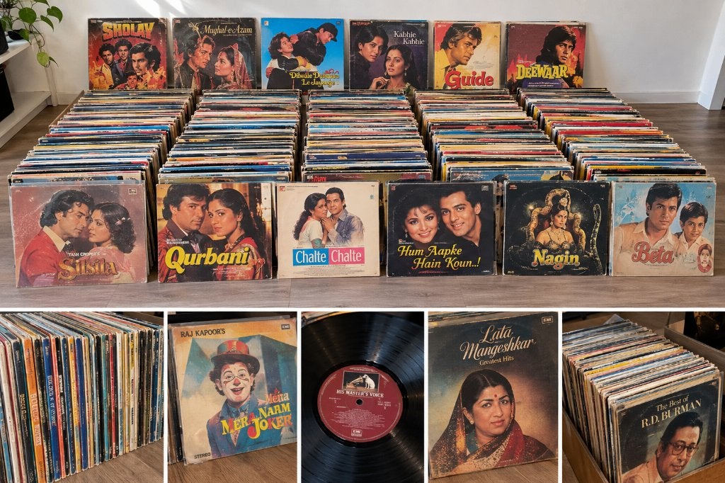 collectie Indiase / Bollywood LP’s –zeldzame exemplaren