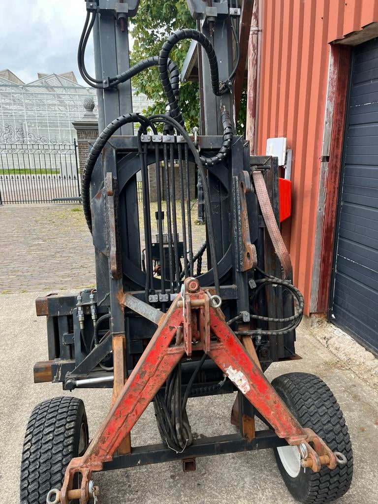 Palen rammer drukker heier. Aanbouw aan trekker of shovel, Ophalen, Weidebouw