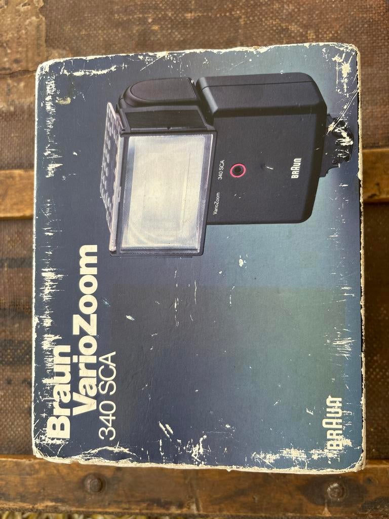 Braun VarioZoom 340 SCA flitser - Vintage camera accessoire, Audio, Tv en Foto, Fotografie | Flitsers, Ophalen of Verzenden, Zo goed als nieuw
