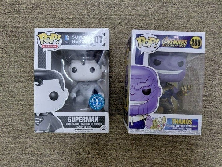 Funko Pop! Superman & Thanos - Set van 2, Ophalen, Gebruikt