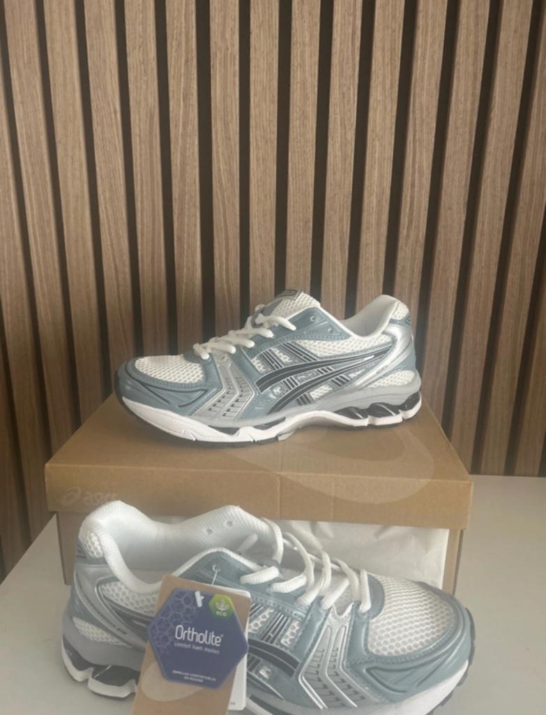 Gel-Kayano 14 White Fjord Grey, Overige kleuren, Sportschoenen, Nieuw, Ophalen of Verzenden