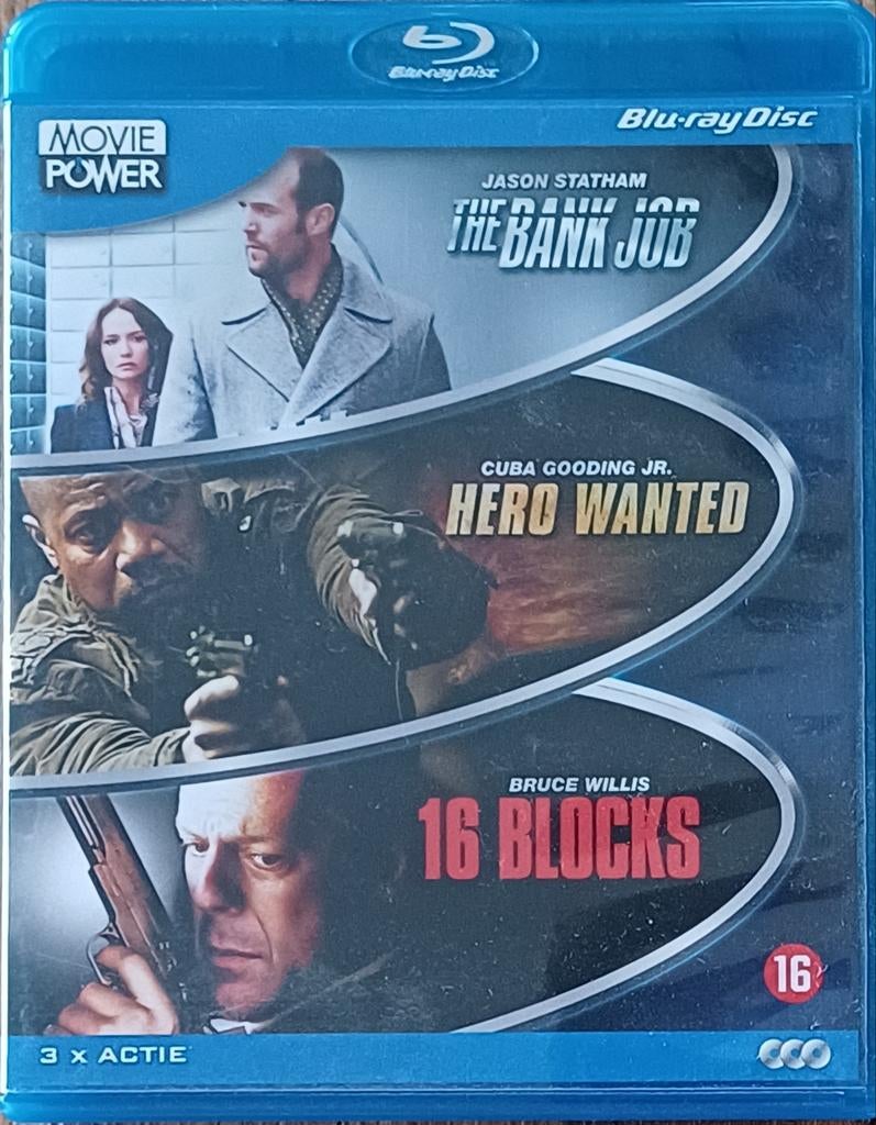 Movie Power - 3x actie - Blu-Ray, Ophalen of Verzenden, Zo goed als nieuw, Actie, Boxset