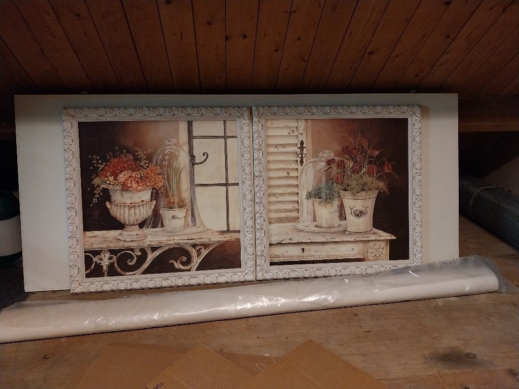 Schilderijen, Antiek en Kunst, Overige stijlen, Ingelijst, Ophalen, Bloemen
