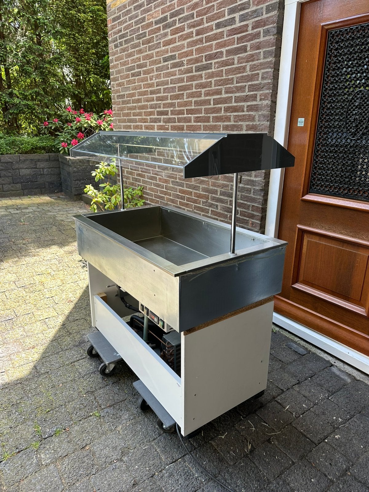Horeca Afinox KORO 3-1 RVS koelvitrine / saladette, Ophalen, 100 tot 150 cm, 100 tot 150 cm, Zo goed als nieuw