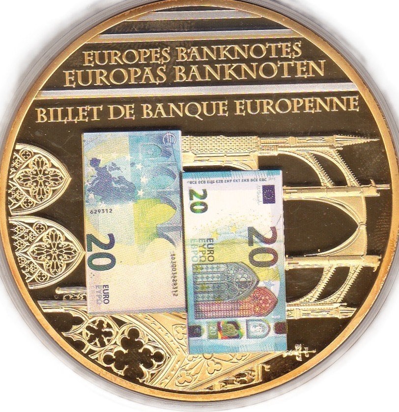 EURO PENNING  met afbeelding 20  EUROBILJET, Ophalen of Verzenden, Overige materialen