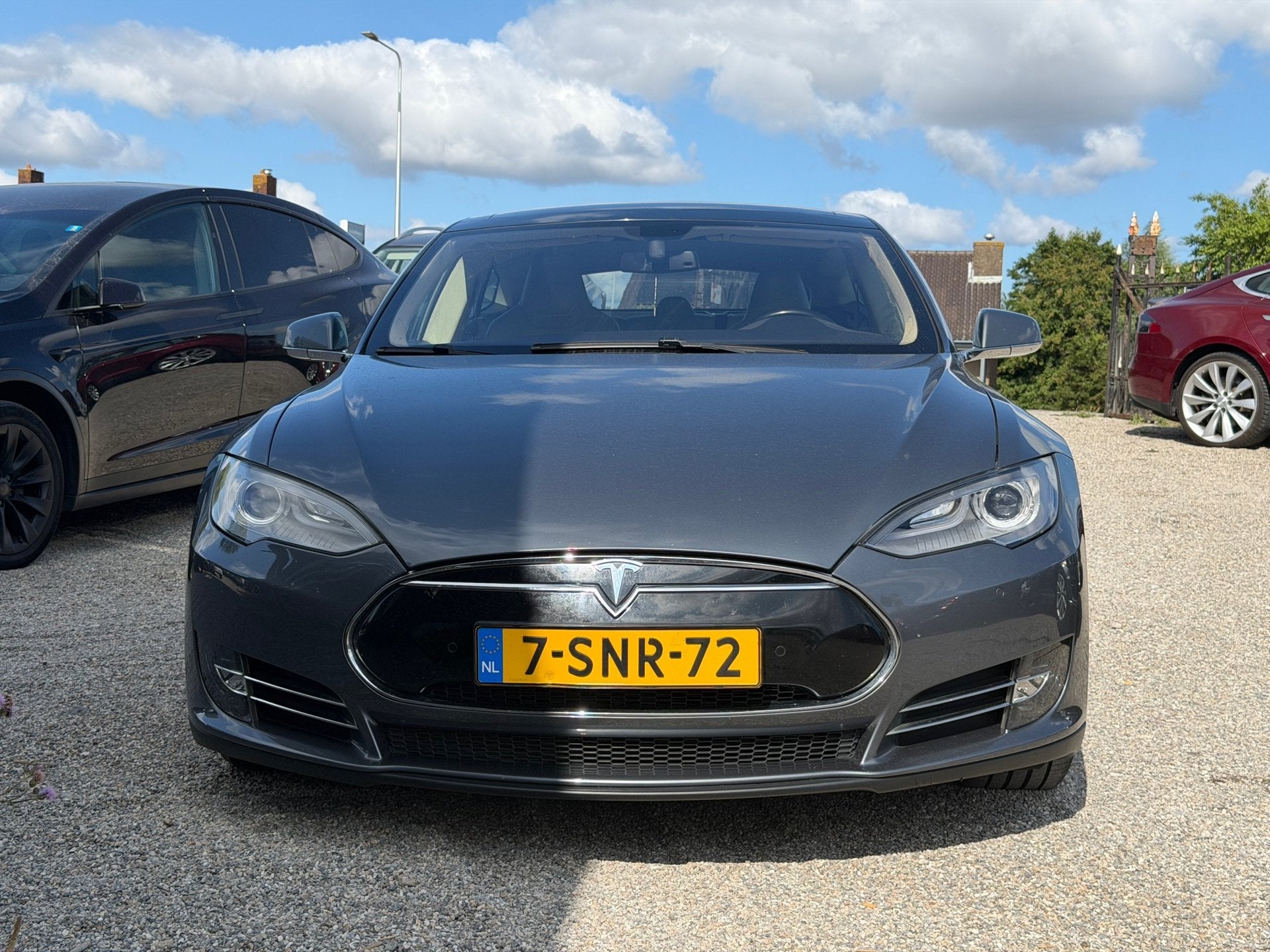 Tesla Model S 85 Base Free Supercharging Accu Reparatie geha, Auto's, Tesla, Achterwielaandrijving, Gebruikt, Zwart, 367 pk