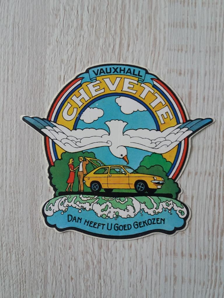 sticker VAUXHALL CHEVETTE Dan heeft U goed gekozen, Ophalen of Verzenden, Zo goed als nieuw, Auto of Motor
