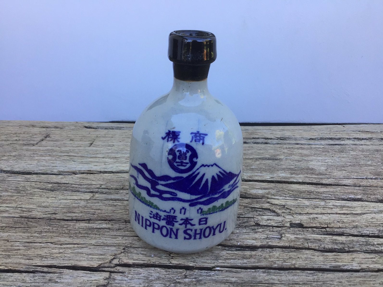 Nippon Shoyu flesje - aardewerk - oud - Japan, Antiek en Kunst, Antiek | Keramiek en Aardewerk, Ophalen of Verzenden