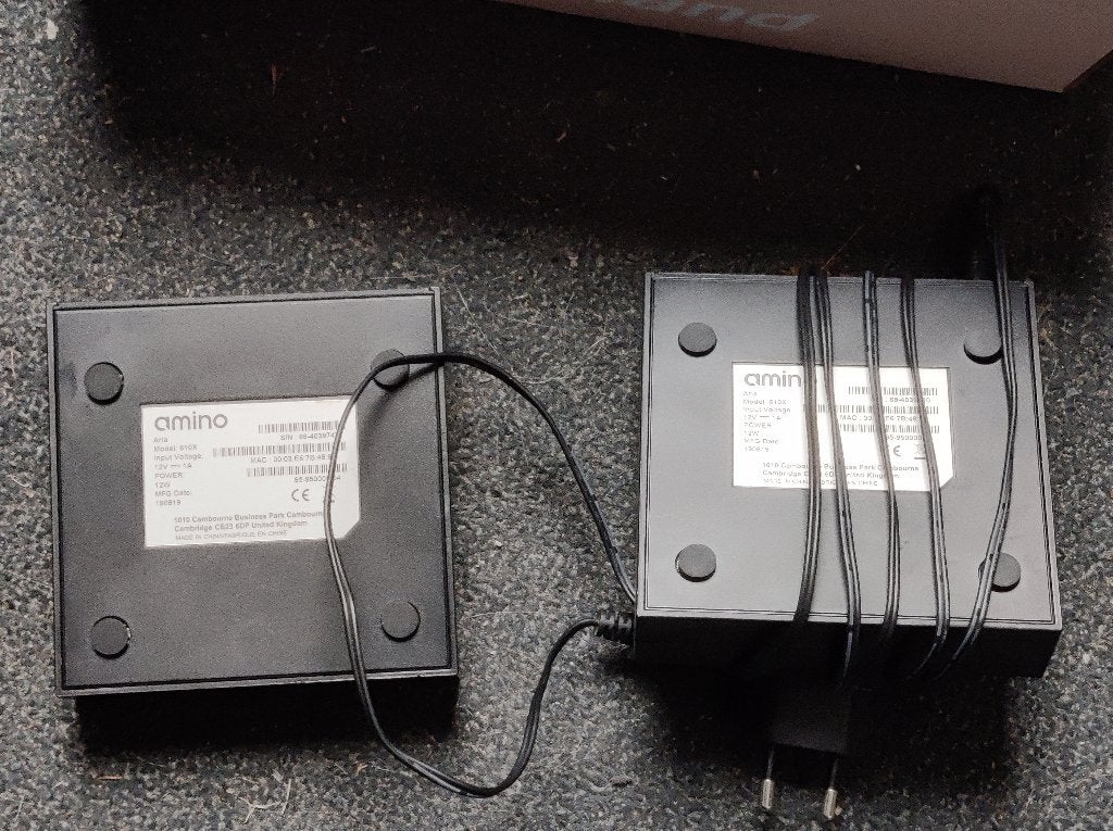 2 X TV ontvanger Amino Aria model 610x 28-5, Ophalen of Verzenden, Gebruikt, Decoder