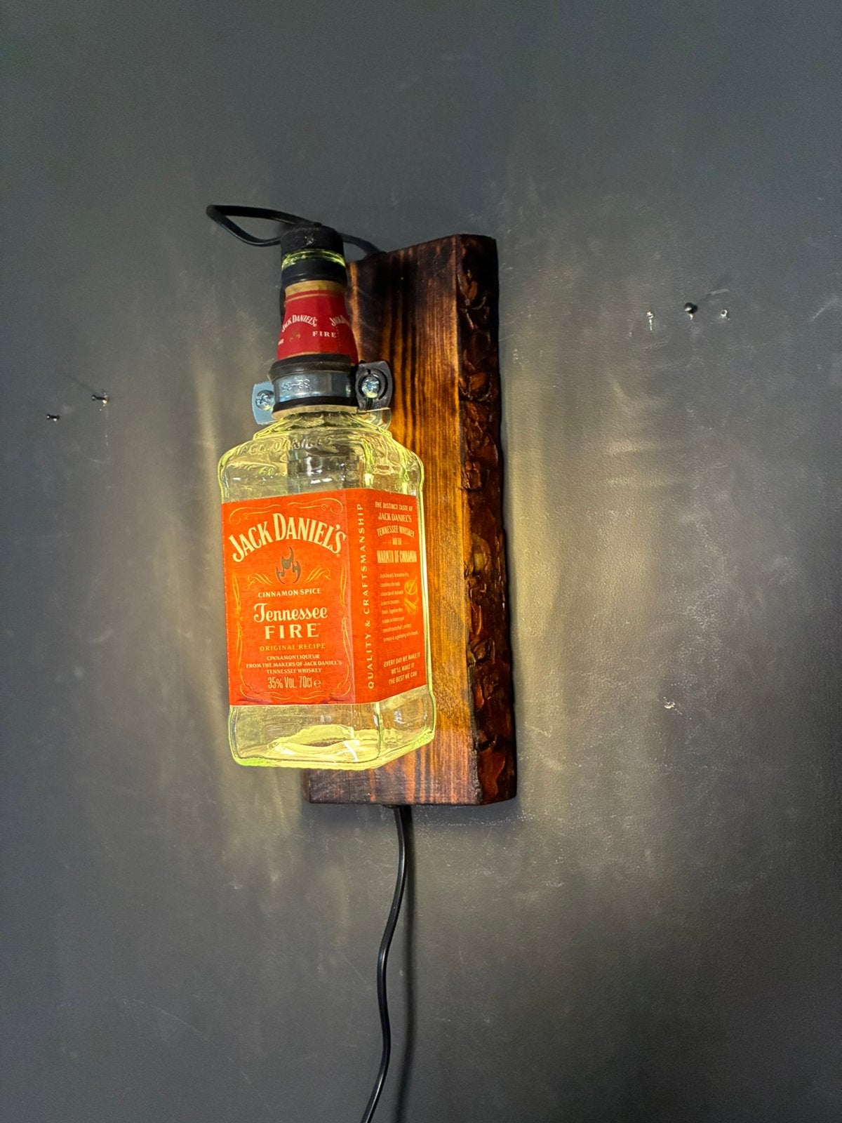 Jack Daniel’s fire Wandlamp, Met schakelaar, Nieuw, Wandlamp, Glas