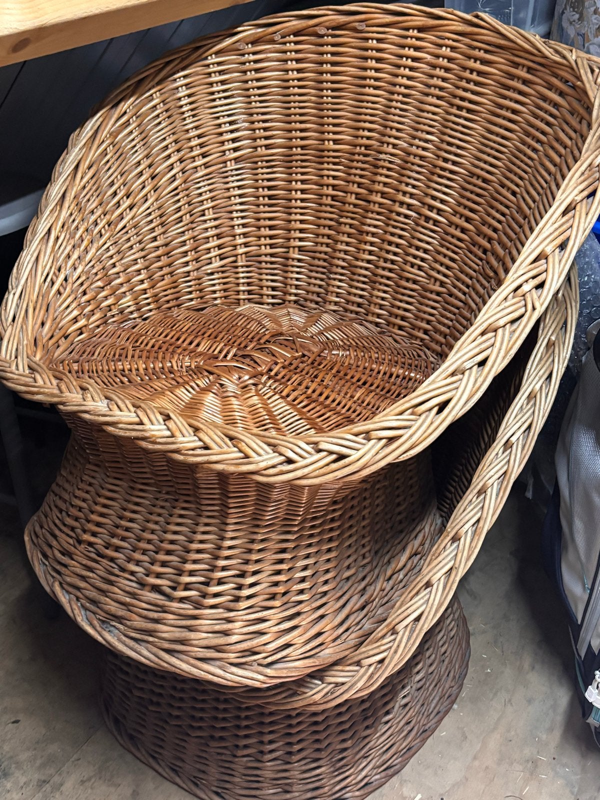 2 rieten stoelen - Helemaal gaaf, Twee, Bruin, Riet of Rotan, Ophalen of Verzenden