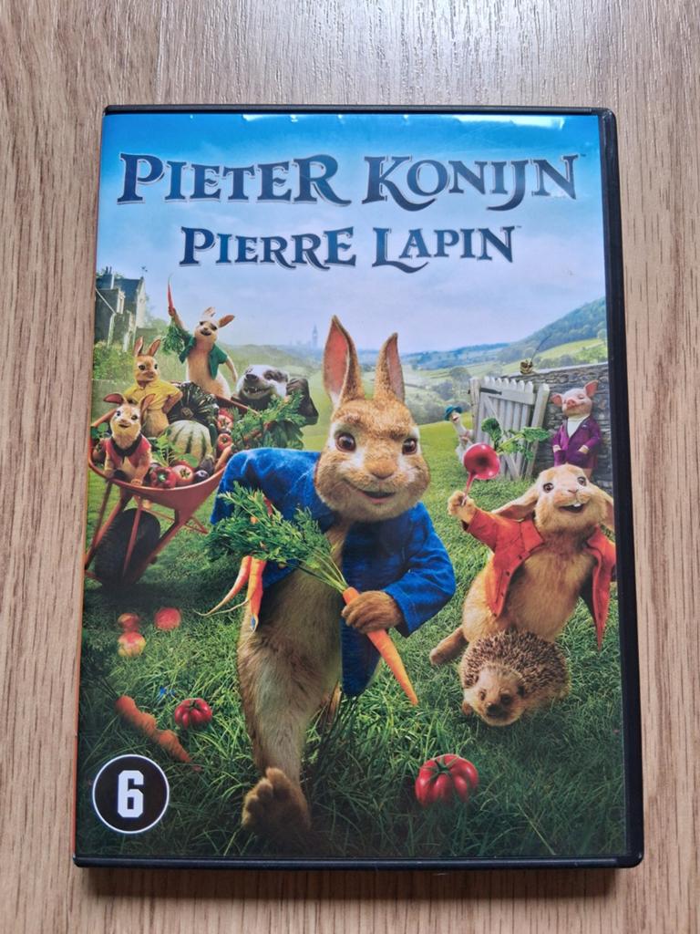 Dvd Pieter Konijn, Cd's en Dvd's, Alle leeftijden, Ophalen of Verzenden, Zo goed als nieuw