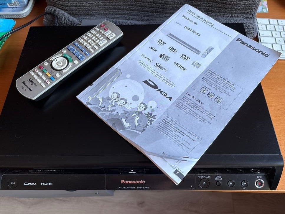 Panasonic DMR-EH65 DVD Recorder met Harddisk en Afstandsbedi, Ophalen of Verzenden, Zo goed als nieuw, Harddiskrecorder, Met dvd-recorder