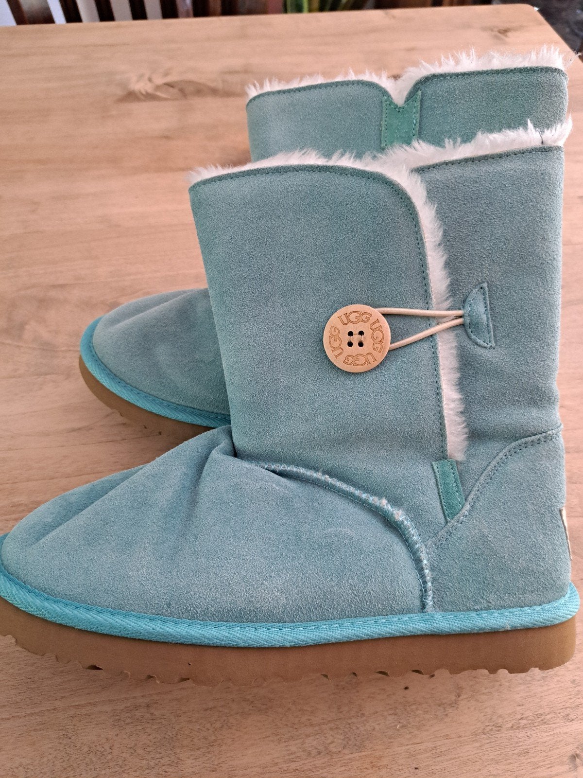 ugg laarsje licht blauw., Ophalen, Zo goed als nieuw, Jongen of Meisje, Laarzen