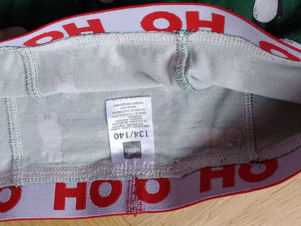 Kerst boxer short maat 134-140, Nacht- of Onderkleding, Gebruikt, Ophalen of Verzenden, Hema