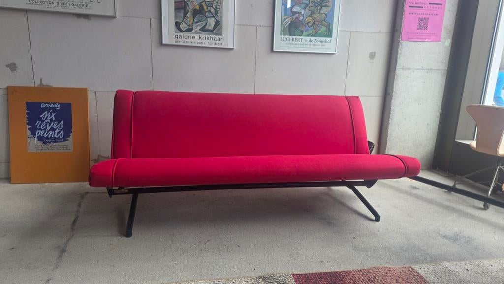 Borsani D70 Tecno slaapbank - Vintage design, Ophalen of Verzenden, Stof