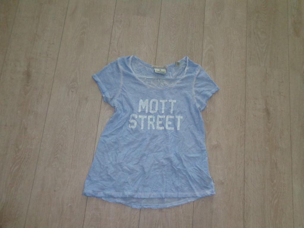 schitterende lichtblauwe damest-shirt van MAISON SCOTCH, maa, Blauw, Ophalen of Verzenden, Korte mouw, Maat 36 (S)