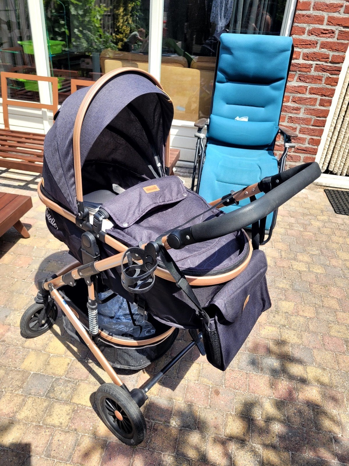 Complete Chipolino Kinderwagen met Reiswieg en Accessoires, Gebruikt, Combiwagen, Met reiswieg, Ophalen