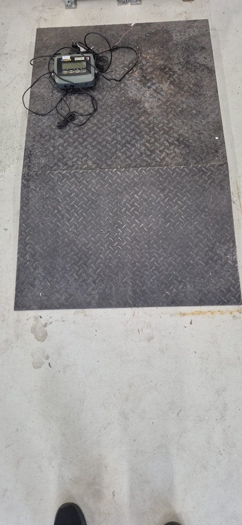 Palletweegschaal / Vloerweegschaal Stimag, Doe-het-zelf en Verbouw, Weegschalen, Ophalen, Gebruikt, Vloerweegschaal, 200 kg of meer