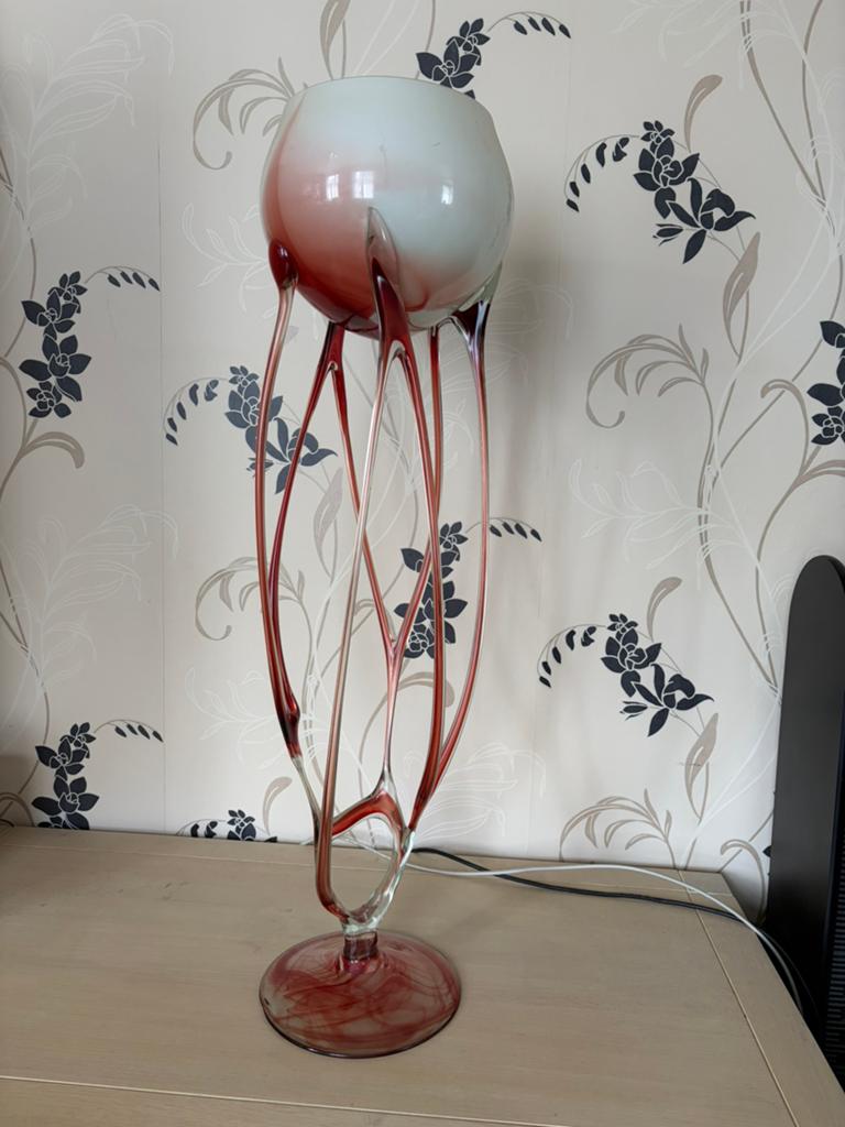 Mooi glazen ornament, Ophalen, Zo goed als nieuw, Rood, Glas